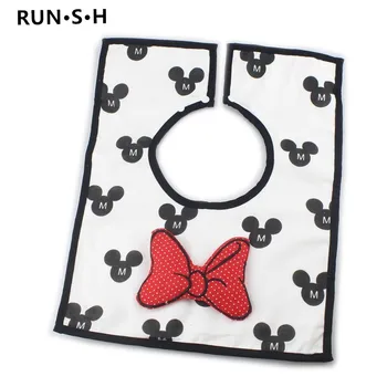 

Baby Cute Mickey Burp Cloths Bibs Reusable Cloth Wipes for Newborn Boy & Girls Stuff Winter Drooling Scarf 360 Degree Cotton Bib