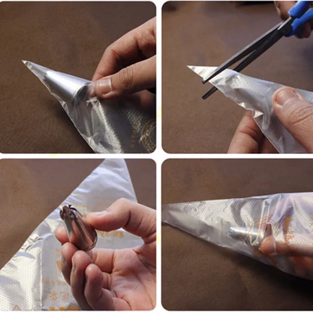 20Db/Tétel Eldobható Csővezeték Táska Jegesedés Fondant Sütemény Krémprés Cream Fúvókás Táskák Torta Szerszámok Desszert Dekorátorok Tészta - Image 6