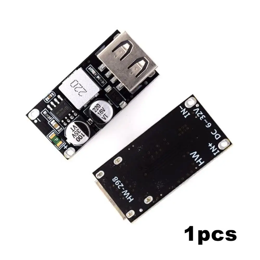 USB DC-DC понижающий преобразователь зарядки понижающий модуль 6 V-32 V 9V 12V 24V постоянного тока до быстрое зарядное устройство монтажной платы 3V 5V 12V