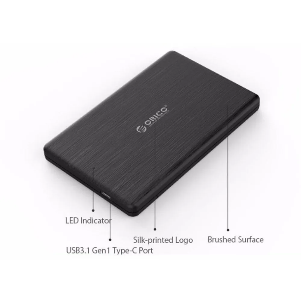 ORICO 2578C3 2,5 дюймов корпус SSD type-C USB3.1 type C SSD Внешний жесткий диск высокая скорость для 7 мм SSD Поддержка UASP