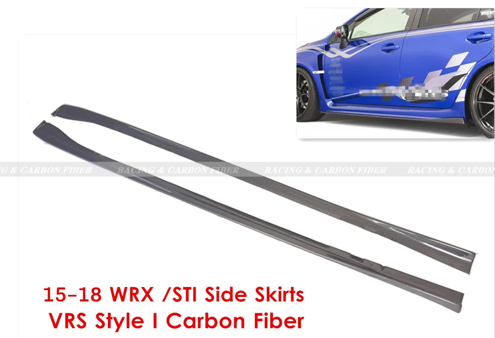 2015-18 автомобильный Стайлинг Gen 11th WRX STI VAB боковые юбки из углеродного волокна VS style