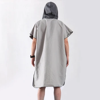

Quick-dry Hooded Cloak Outdoor Changing Bath Towel Microfiber Water Absorption Poncho Bathrobe Home Beach Swimmers Unisex Adults