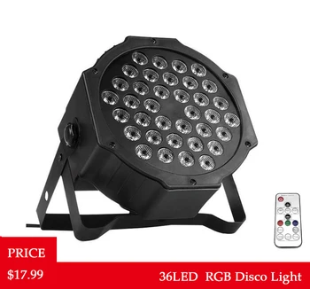 

LED Par Lights 36x3W DJ Par Lights RGB Wash Disco Light DMX Controller Effect For Paty Lights KTV Stage Lighting