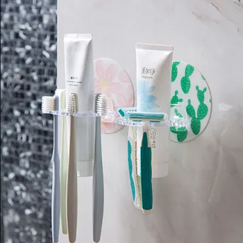 

1PC Cactus Plastic Toothbrush Holder Toothpaste Storage Rack Shaver Tooth Brush Dispenser Bathroom Organizer Accessories