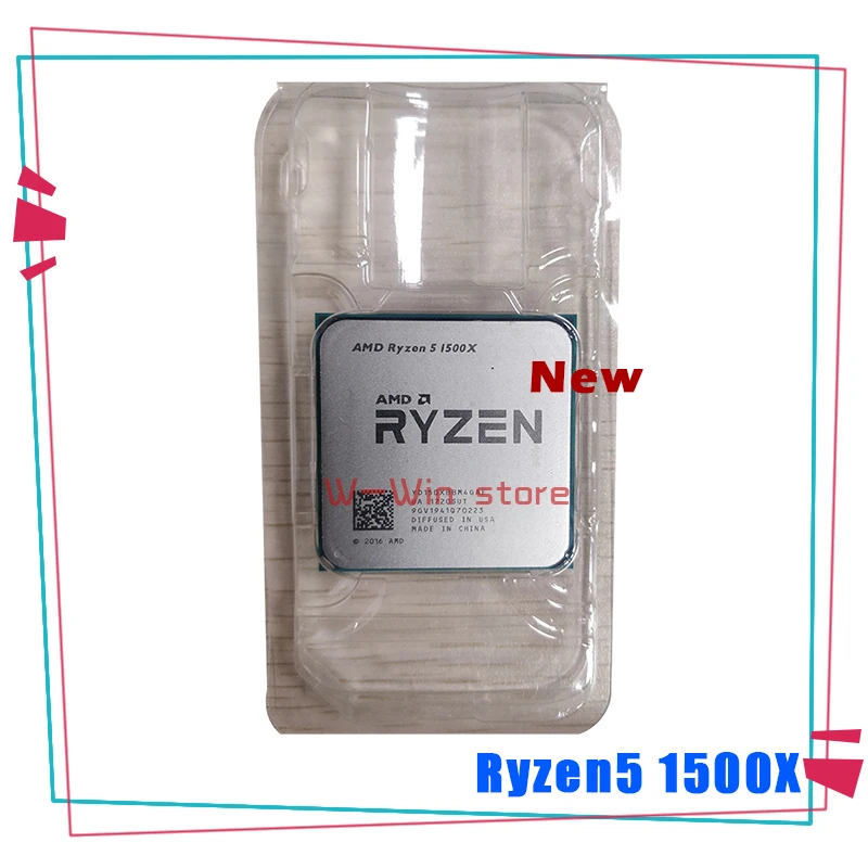 Новый четырехъядерный Восьмиядерный процессор AMD Ryzen 5 1500X R5 3 ГГц L3 = 16M 65 Вт YD150XBBM4GAE