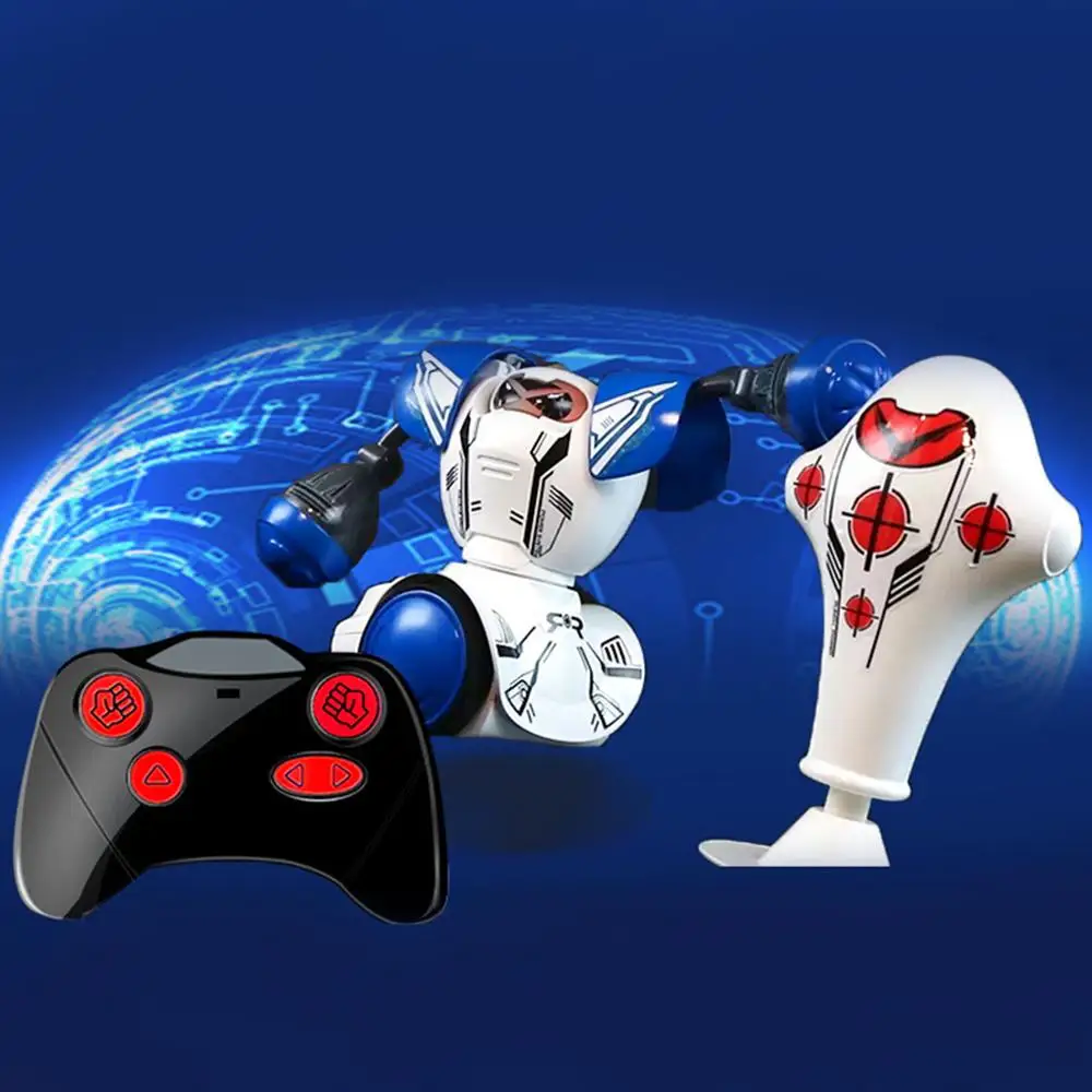 Hot RC Boxing Robots Intelligent Remote Control Fighting Play Toy Battle Robot Without Boxing Target Birthday Gifts for Boys
