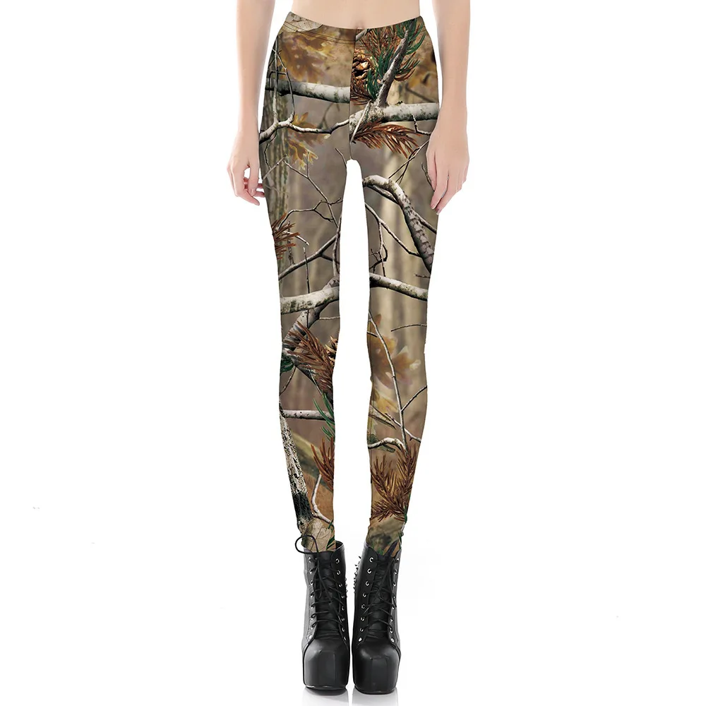 New foreign trade digital printing wholesale and retail branch 9 leggings | Женская одежда