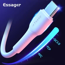 Essager type-c kabel szybkie ładowanie USB-C ładowarka TypeC USBC transmisja danych nadaje się do Samsung S20 uwaga 10 Plus Xiaomi 10pro