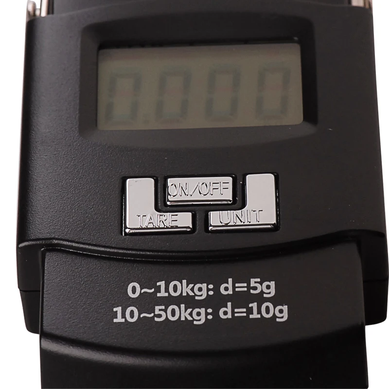 Portable Mini Digital Hand Held 50Kg Fish Hook Hanging Scale Electronic Weighting Luggage Scale LED Display Balance Fishing Tool