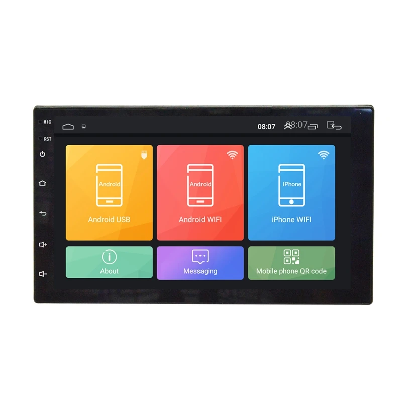 1 Din автомобильное радио 7 дюймов Hd Автомобильный Mp5 мультимедийный плеер Android 8 Gps