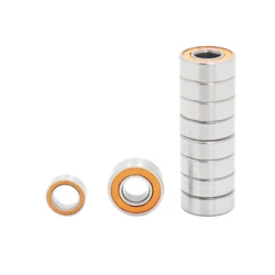 Tamiya – Kit de roulements à billes de précision pour sauterelle/Hornet, 5x11x4mm, 9 pièces, 5x8x2.5mm, 1 pièce, caoutchouc Orange scellé 