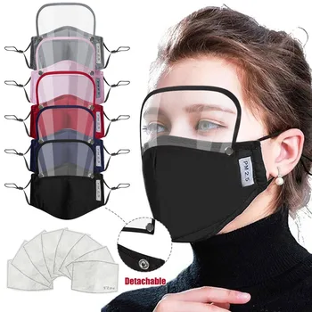 

1pc Washable Face Mouth Mask Anti Dust Mask With 2 pcs PM2.5 Filter Windproof Mouth-muffle Face Masks Care Reusable In stock