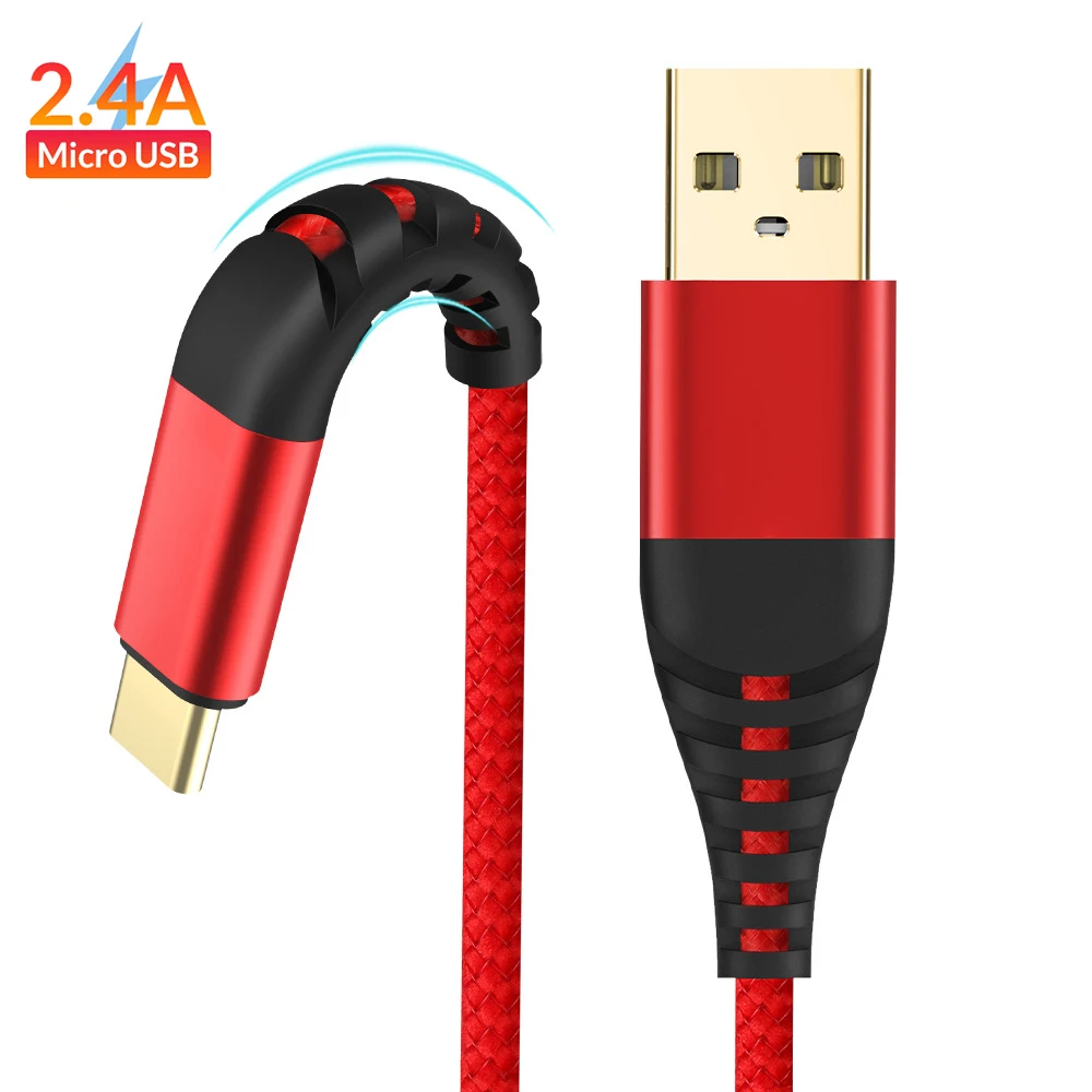 

1m 2m Micro USB Cable Fast Charging For Xiaomi Redmi Note 5 4 Pro Android Mobile Phone Data Cable for Samsung S7 J4 J5 J6 J7 Usb