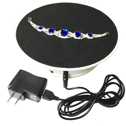 360 Degree Electric Rotating Turntable Display Stand for Photography Max Load 1.5Kg video shooting props Turntable Battery