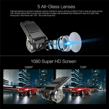 

Night Vision G-sensor ADAS Car DVR 1080P ADAS DVR Camera Wifi Night-Vision