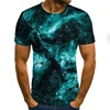 2022 new fashion men's T-shirt beautiful starry sky tops 3D printed short sleeve summer round neck shirt trendy streetwear ► Photo 1/6