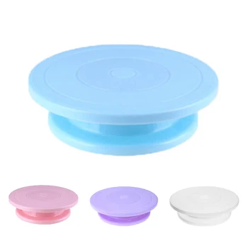 

Plastic Birthday Cake Turntable Rotating Anti-skid Round Cream Cakes Stand Decorating Tools Rotary Table Pastry Supplies
