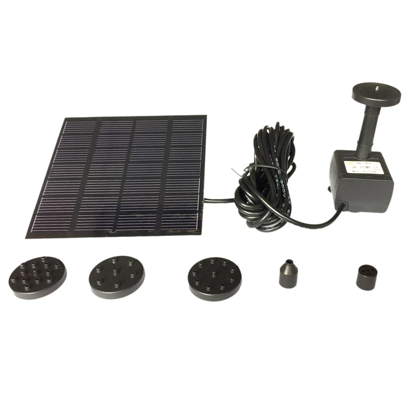 

Solar Fountain Water Pump Panel Garden Pond Pool Submersible Watering Kit