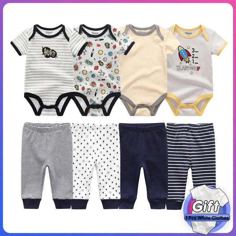 

newborn unisex baby body bodysuits clothes sets infant jumpsuit and long pants cottons baby girl clothes