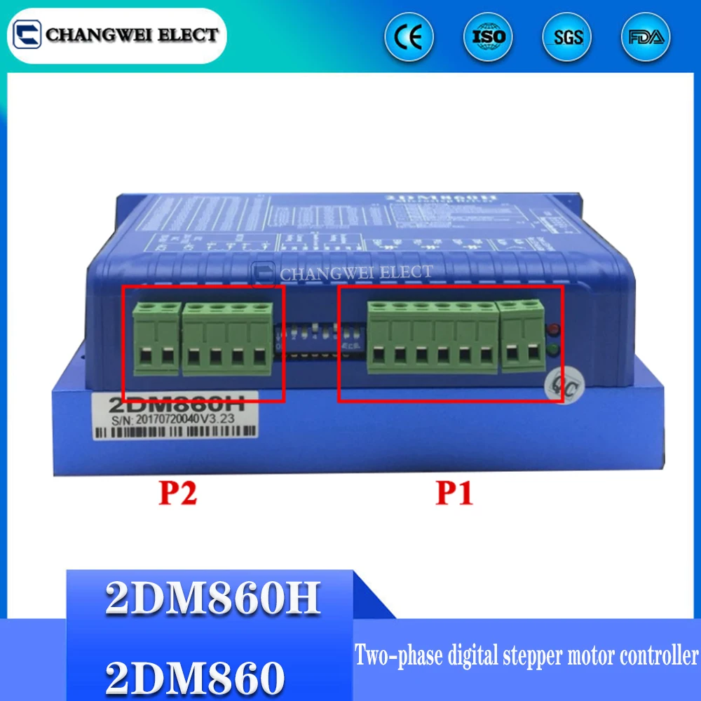 CNC nema23 / 34-Two-phase digital stepper motor controller 2DM860H/2DM860 mach3 CNC engraving machine motor controller