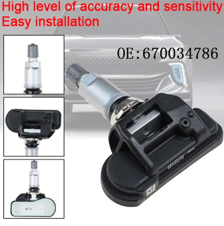4PCS New TPMS Sensor Tire Pressure Sensor For Maserati Ghibli High Quality 433MHZ Tire Pressure Monitoring Sensor 67
