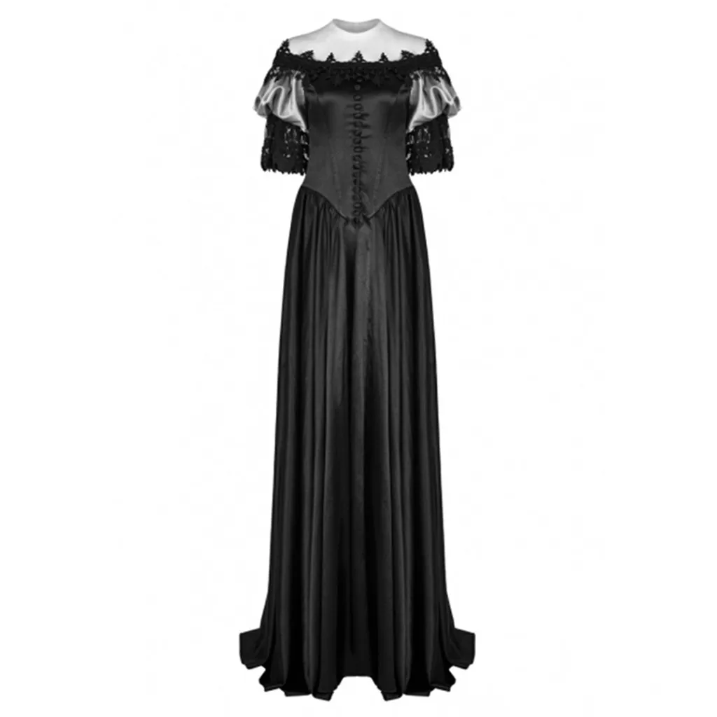 Модные женские платья vestido de festa longo средневековое винтажное готическое придворное платье торт платье sukienki кружево clashing платье# C8