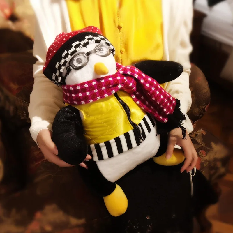 45 см Hugsy Friends Пингвин окружающие игрушки Hugsy Friends Haji Пингвин PP Хлопок Плюшевые игрушки Детские украшения подарок игрушки куклы