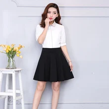 Новая стильная летняя юбка в Корейском стиле; юбка с надписью; летняя юбка для танцев; большие размеры