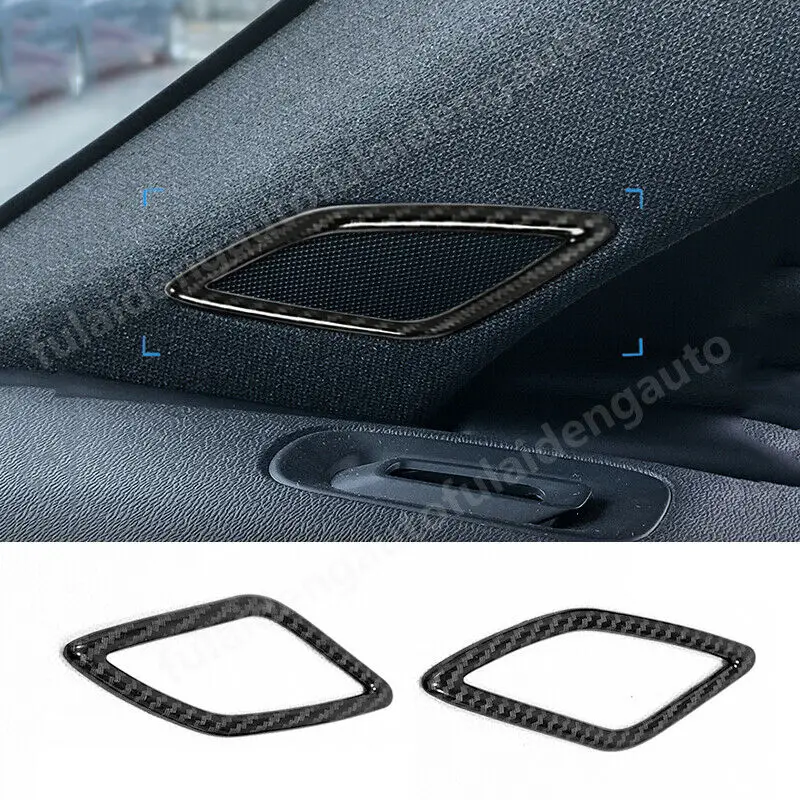 For Volvo XC40 2018 2020 Carbon Fiber ABS Inner A Pillar Speaker decor