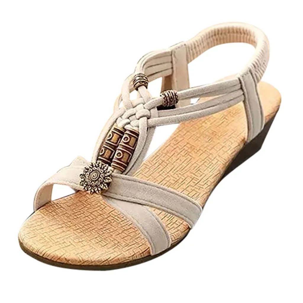 SAGACE/сандалии со стразами на низком каблуке Zapatos Bohemios корейские сандалии с