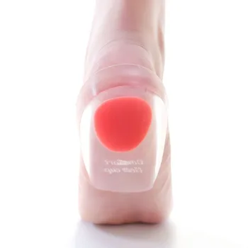 

Hot 1 Pair Soft Silicone Heel Pads Half-height Insoles Support Shockproof Height Increased Insole Pad Plantar Foot Care