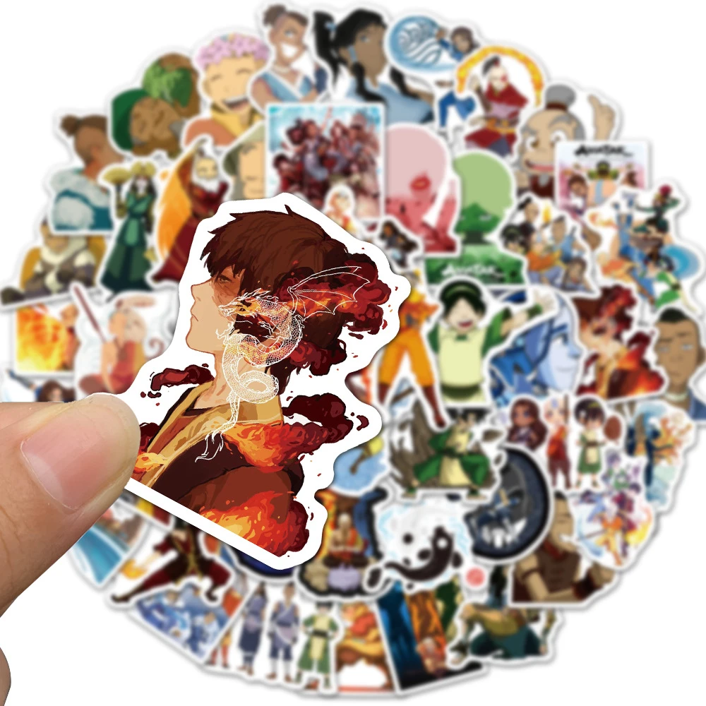 10 50個アニメアバター伝説の少年アンステッカースケートボード冷蔵庫ギターのノートパソコンオートバイ荷物子供のクラシックおもちゃ Stickers Aliexpress