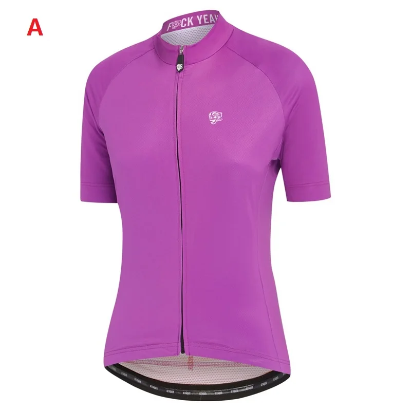 Attaquer Женская Высококачественная велосипедная майка, женская одежда для езды на велосипеде, топы Go Pro team racing, рубашка с коротким рукавом - Color: 11