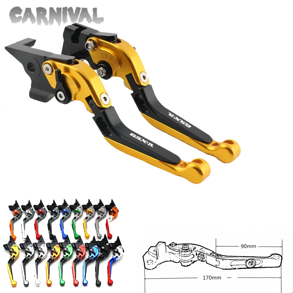 AVDB-moto Paire De Leviers Longs Compatible Avec GSXR 1000 K1 K2