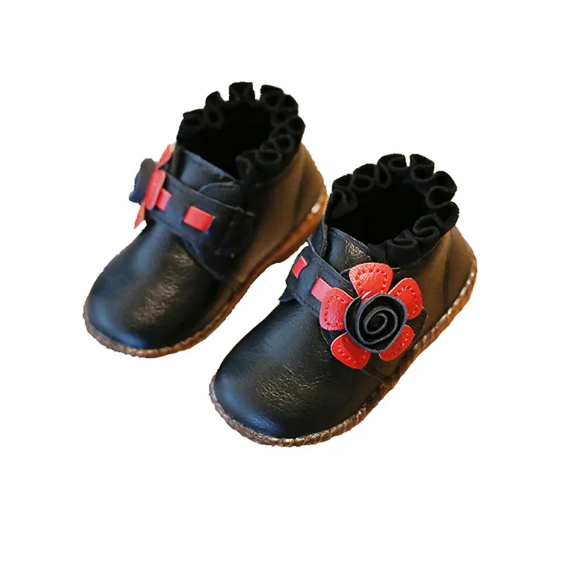 

2019 Winter Style New Style CHILDREN'S Martin Boots plus Velvet Warm Girls' Short Boots Korean-style Versatile Baby Snow Boots