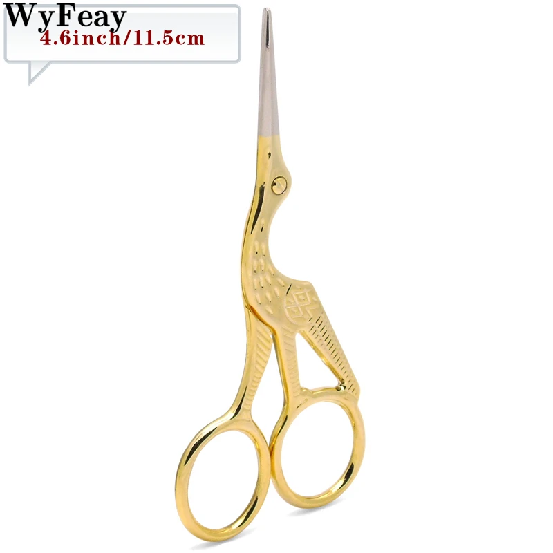 Crane Mouth Scissors Cross-stitch Antique Vintage Craft Sewing Scissor Fishing Stainless Steel Thread Scissors Cutting Fabric