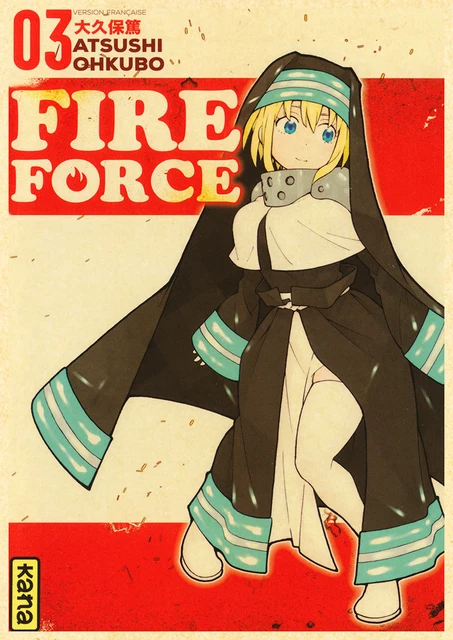 Decoração de Cartaz Anime Fire Force, Cartazes Home, Parede do Quarto,  Papel Kraft Pictur, Impressões Retro, Arte, Bar, Café, Adesivos