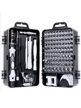 

Mini Precision Screwdriver Set 115 In 1 Screwdriver Bit Multifunctional Professional Repair Tool Kit For Phone Laptop PC Glasses