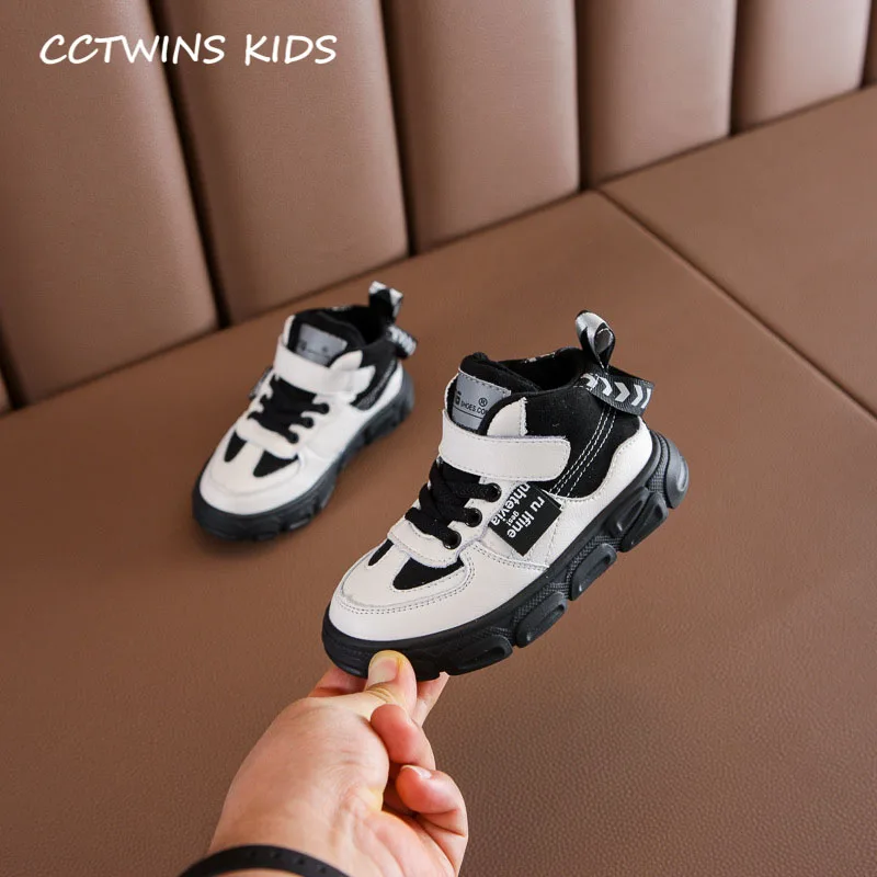 Thin Black CCTWINS/детская обувь; коллекция года; Сезон Зима; модные детские кроссовки с высоким берцем; брендовая спортивная обувь для мальчиков; повседневные кроссовки для маленьких девочек; FH2722 - Цвет: Thin Black