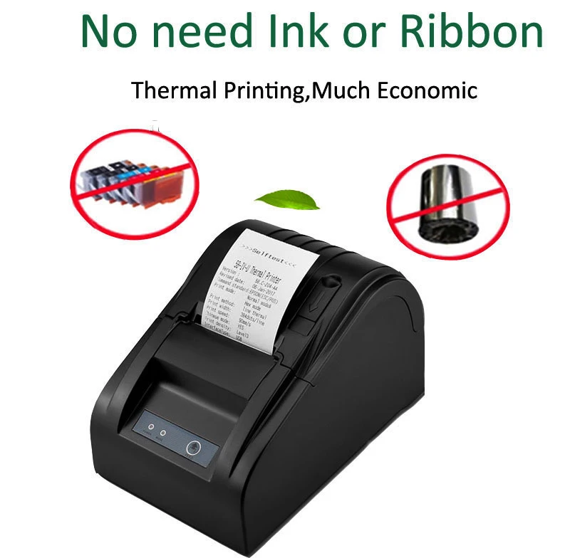 Фото NETUM NT-5890T 58 мм USB термопринтер для чеков RS232 POS принтер для ресторана и супермаркета №4