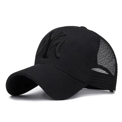 Outdoor Sport Baseball Cap Spring And Summer Fashion Letters Embroidered Adjustable Men Women Caps Fashion Hip Hop Hat TG0002 net-blackblack