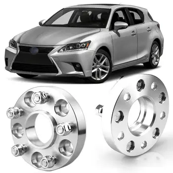 

2pcs 1" Wheel Spacers Centric Hub Adapters 5x3.9 54.1mm 12x1.5 Stud For Lexus CT