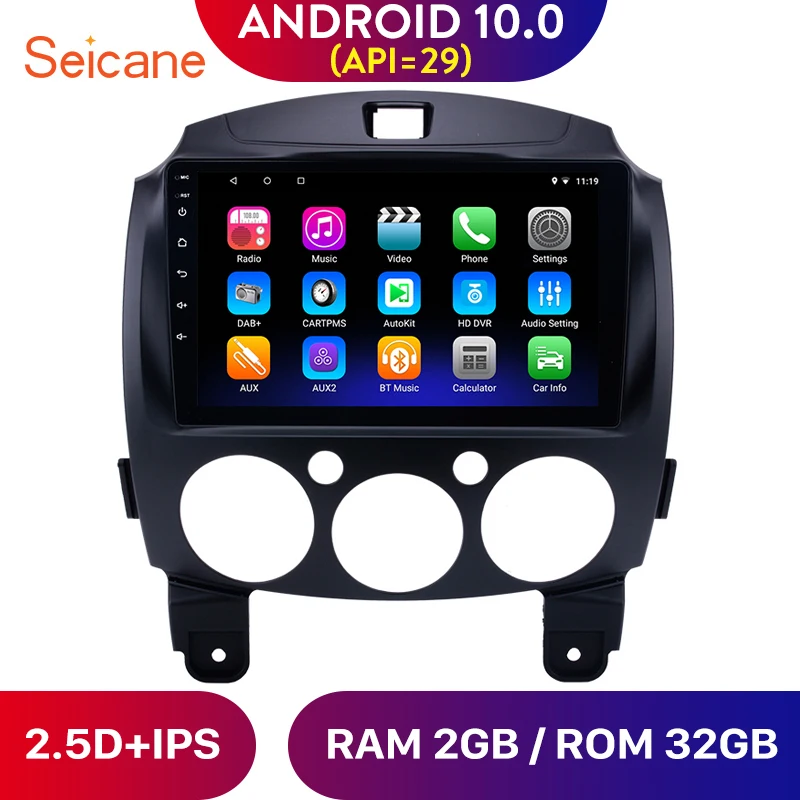 Seicane Android 10.0 9\ Car Radio Stereo for 2007-2011 2012 2013 2014 MAZDA 2/Jinxiang/DE/Third generation GPS Navi Unit Player Seicane Android 10.0 9\ Car Radio Stereo for 2007-2011 2012 2013 2014 MAZDA 2/Jinxiang/DE/Third generation GPS Navi Unit Player