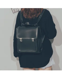 

2020 new trend all-match college style backpack-PU leather backpack