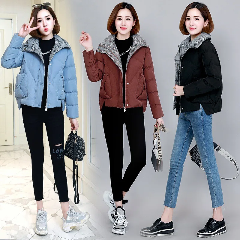 

2019 Winter Casual Fashion Comfortable Long Sleeve Mid-length Pocket Cotton-padded Clothes/Cotton Coat Qjmm17883