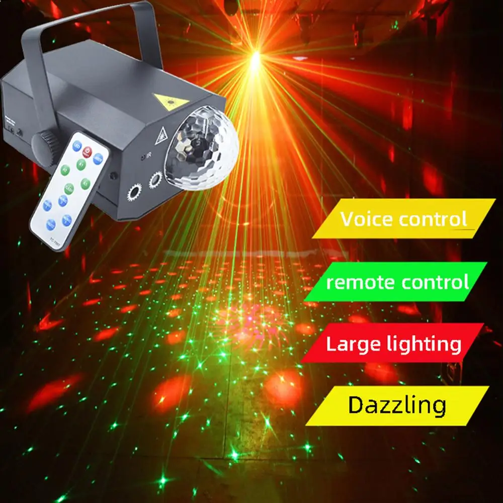 48LED сценический светильник RGB красочные вращающиеся KTV бар вечерние DJ диско Эффект светильник сценический светильник вечерние узор светильник ing проектор душ
