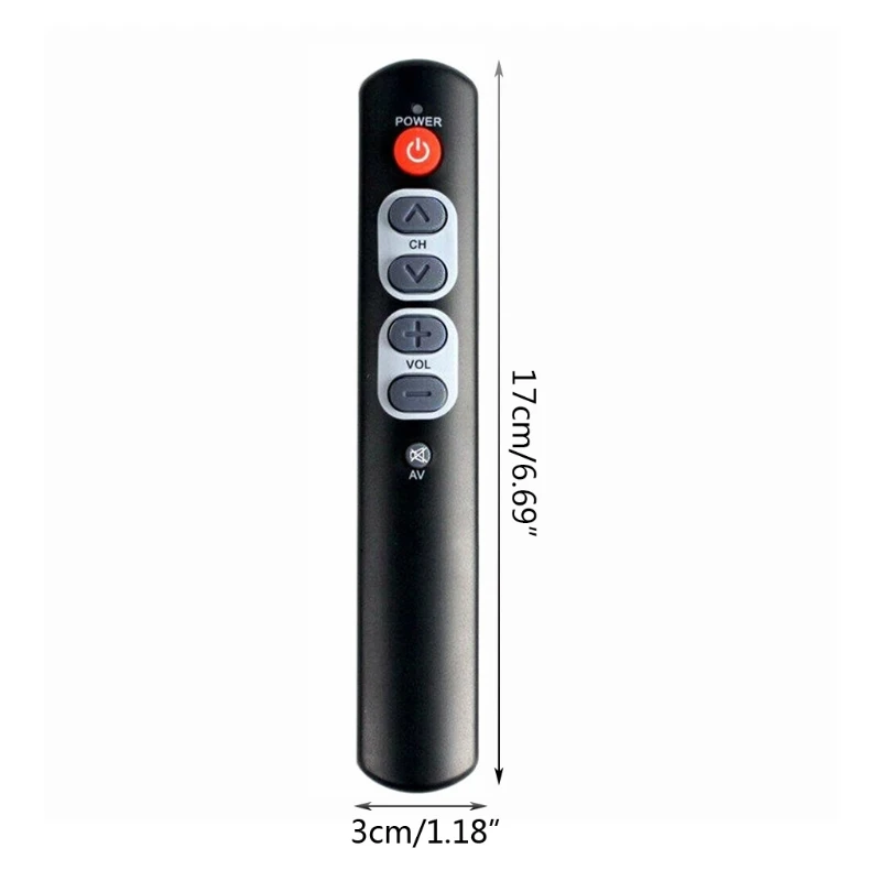 Home 6 Keys Compact and clear Remote Controller Accessories Programmable Universal ABS Smart Learning for elderly people - 6