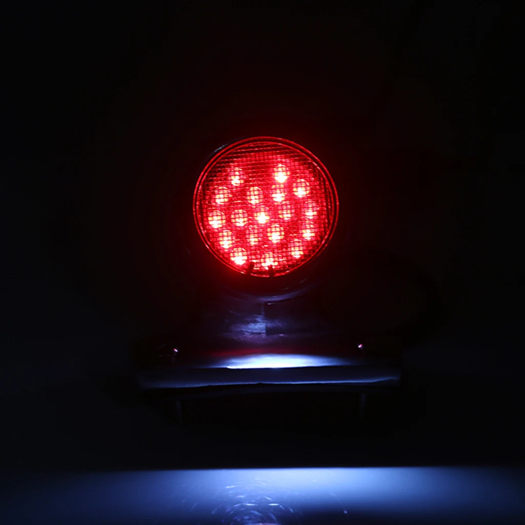 12V Motorcycle Bike Rear Tail Stop Red Light Lamp for Dirt Bike Taillight Rear Lamp Braking Light For Cafe Racer