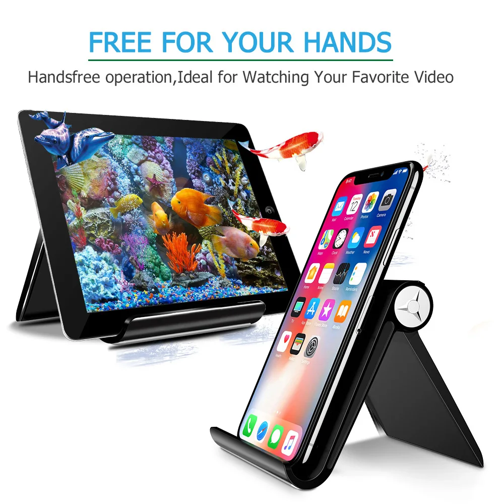 

DUSH Phone iPad Holder Stand Mobile Smartphone Support Tablet Stand for iPhone Desk Cell Phone Holder Stand Portable Holder