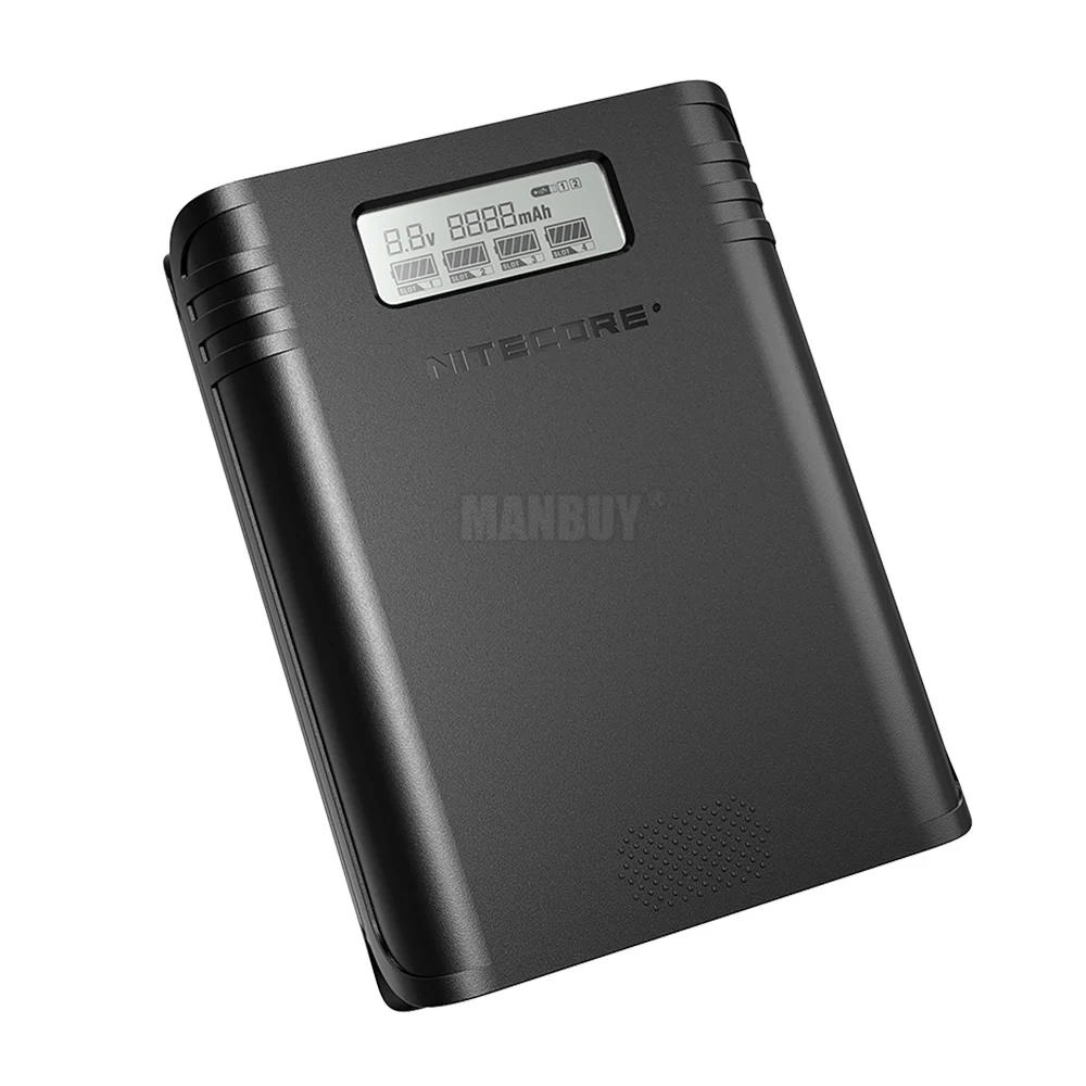Зарядное устройство NITECORE F4 FlexBank 2 в 1 смарт зарядное USB 4 слота внешний дорожный